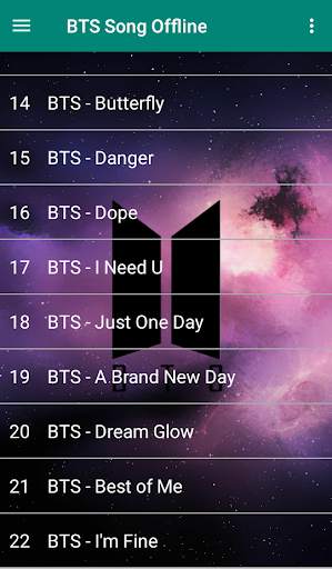 Lagu BTS dengan Lirik - Offline screenshot 3