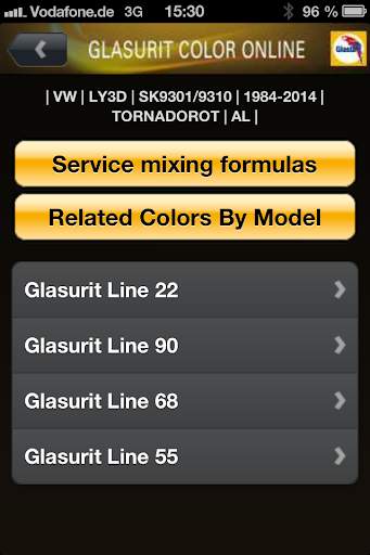 Glasurit Color-Online screenshot 2