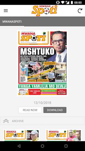 Mwanaspoti Epaper App screenshot 1