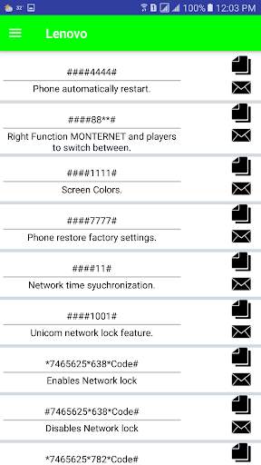 Secret Codes of All Mobiles - 2018 screenshot 3