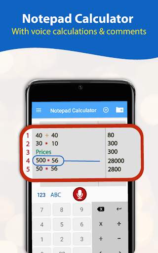 Voice Calculator Notepad screenshot 3