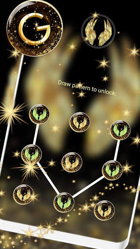 Golden Angel Wings Launcher Theme screenshot 5
