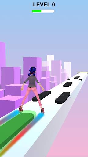Lady Sky Run Surfer - 3D Running Game screenshot 4