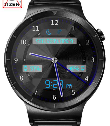 Black Metal LED HD WatchFace Widget Live Wallpaper screenshot 12