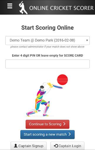 Cricket Scorer App screenshot 1