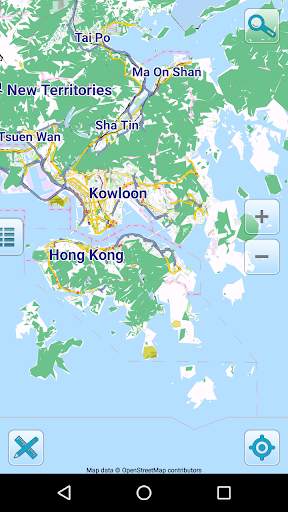 Map of Hong Kong offline screenshot 1