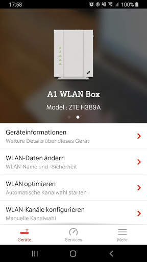 A1 WLAN Manager screenshot 1