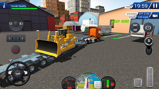 เครื่องจำลองรถบรรทุกยูโร 2018 - Truck Simulator screenshot 3