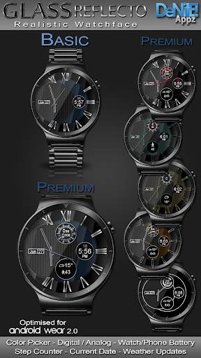Glass Reflecto HD Watch Face screenshot 1