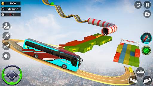 Impossible Bus Stunt Game 2023 screenshot 1