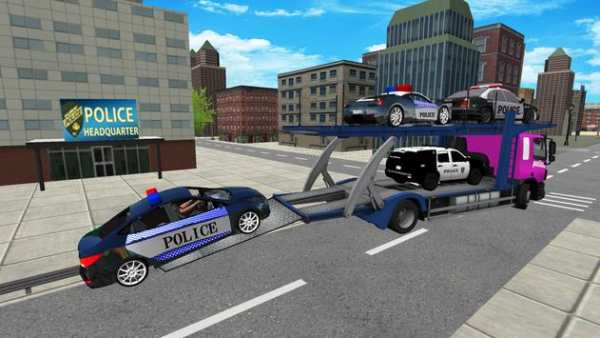 Police Car Transport Truck: Adventure Ride screenshot 2