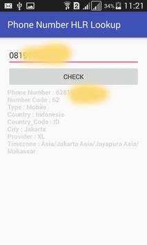 Phone Number HLR Lookup screenshot 2