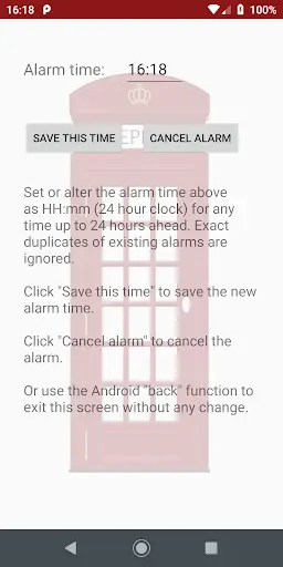 Speaking Clock screenshot 3