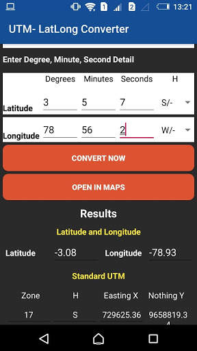 UTM - Lat/Long Conversor скриншот 3