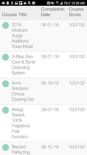 Clinique eLearning screenshot 4