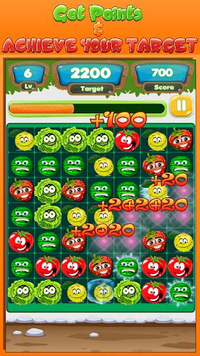 Fruit & Veggies : Link Line Match 3 Puzzle Game screenshot 4