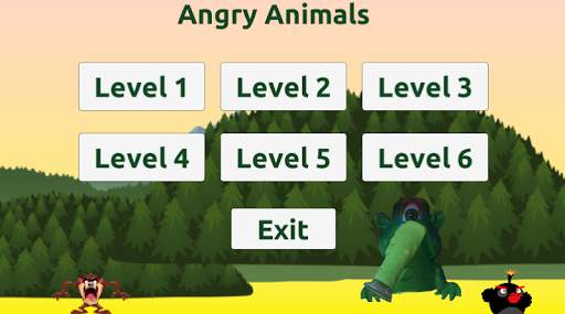 Angry Animals Game स्क्रीनशॉट 1