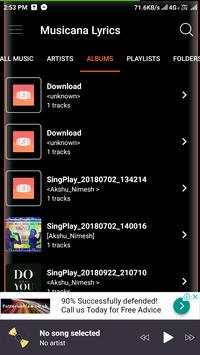 Musicana Lyrics Free 2019 screenshot 5