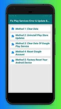 Fix Play Services Error , Update & Help Play Store screenshot 7