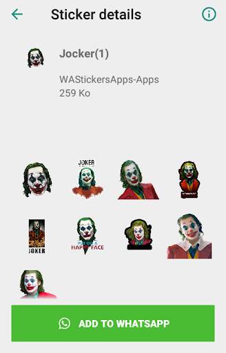 WAStickerApps-: Joker Sticker For WhatsApp screenshot 2