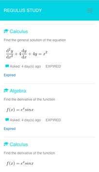 Question and Answer,  Homework Help -Regulus Study скриншот 1