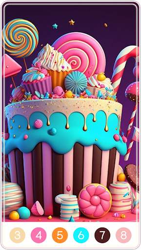 Candy Color by Number screenshot 2