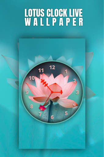 Lotus Clock Live Wallpaper screenshot 2
