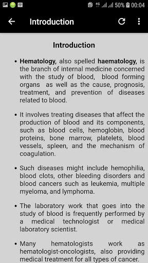 Basic Hematology Guide App screenshot 2