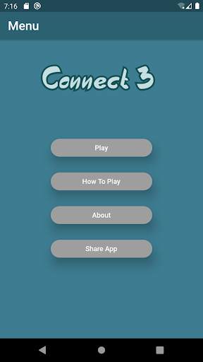 Connect 3 Free | Board game | Strategy screenshot 1