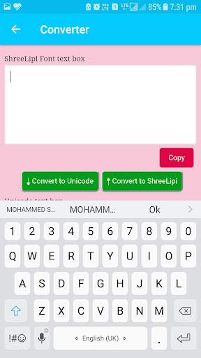 Unicode to Shree Lipi Converter screenshot 5