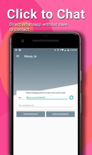 Mesej Je PRO: tools for Whatsapp screenshot 1
