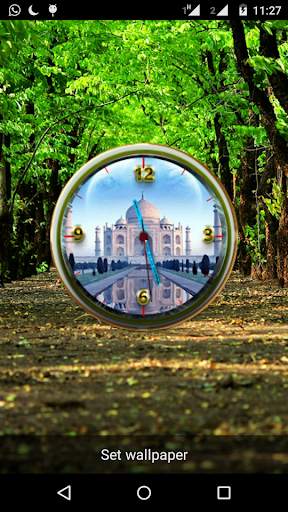 Tajmahal Clock Live Wallpaper screenshot 1