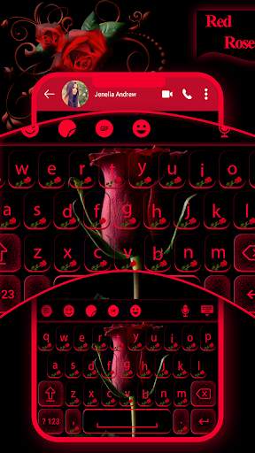 Red Rose keyboard Theme screenshot 3