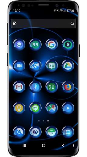 Theme Launcher - Spheres Blue Icon Changer Free screenshot 5