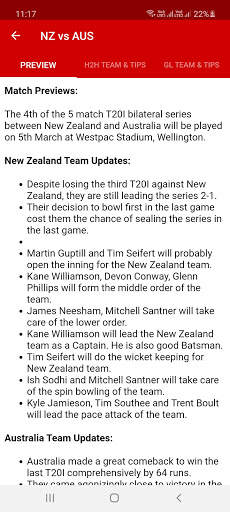 Fantasy SL GL Team Prediction & Tips For Dream11 screenshot 3