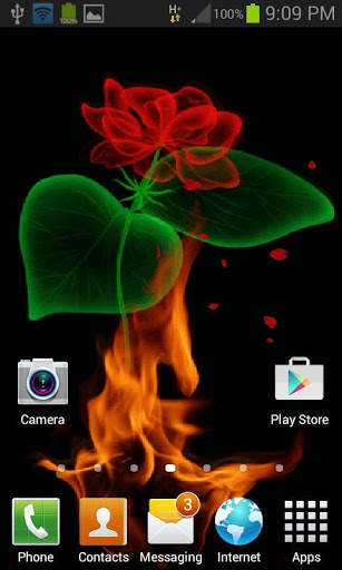 Fiery Rose Magic LWP screenshot 2