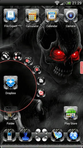 Next Launcher Skull Theme screenshot 4