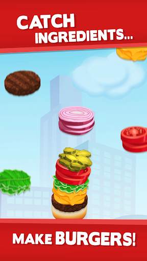 Sky Burger 🍔 Endless Hamburger Stacking Food Game screenshot 7