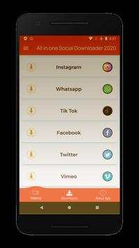 All in One Social Downloader 2020 3 تصوير الشاشة