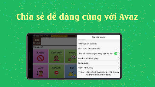Ứng dụng Avaz Tiếng Việt cho giao tiếp. screenshot 3
