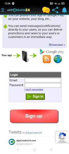 Buat Aplikasi Android - Appcreator24 скриншот 5