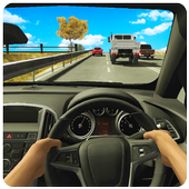 Racing In Car : City Highway Traffic Driving Game icon