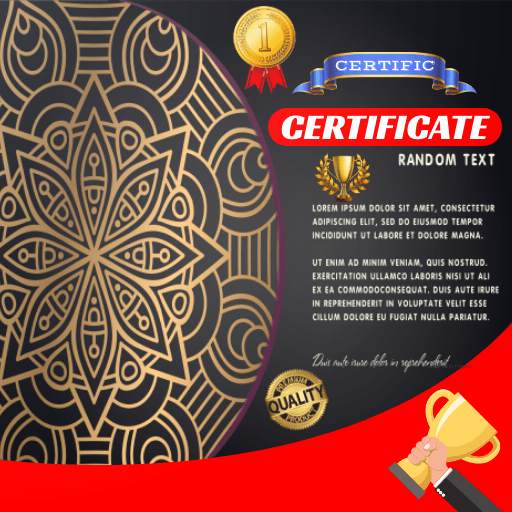 Certific Certificate Maker With Photo & Signature 1.10