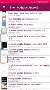 Internet Gratis Android screenshot 1