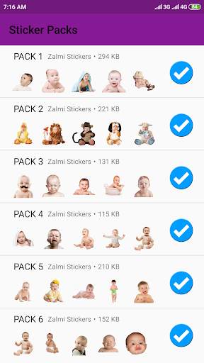 Cute Babies  Stickers for WhatsApp - Funny Sticker screenshot 1