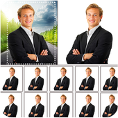 Passport size photo maker icon