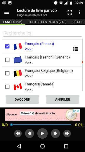 Lecture de livre par voix screenshot 3