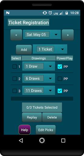 PowerBall Picker Lite screenshot 2