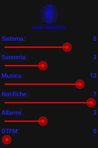 Audio Manager screenshot 1