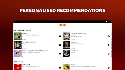 BBC Sounds: Radio & Podcasts 19 تصوير الشاشة